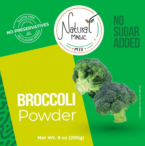 Broccoli organic powder / Brocoli en polvo organico deshidratado