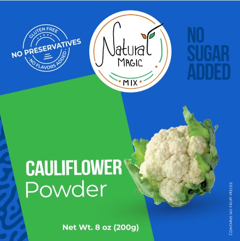 Cauliflower organic powder / Coliflor en polvo organico deshidratado